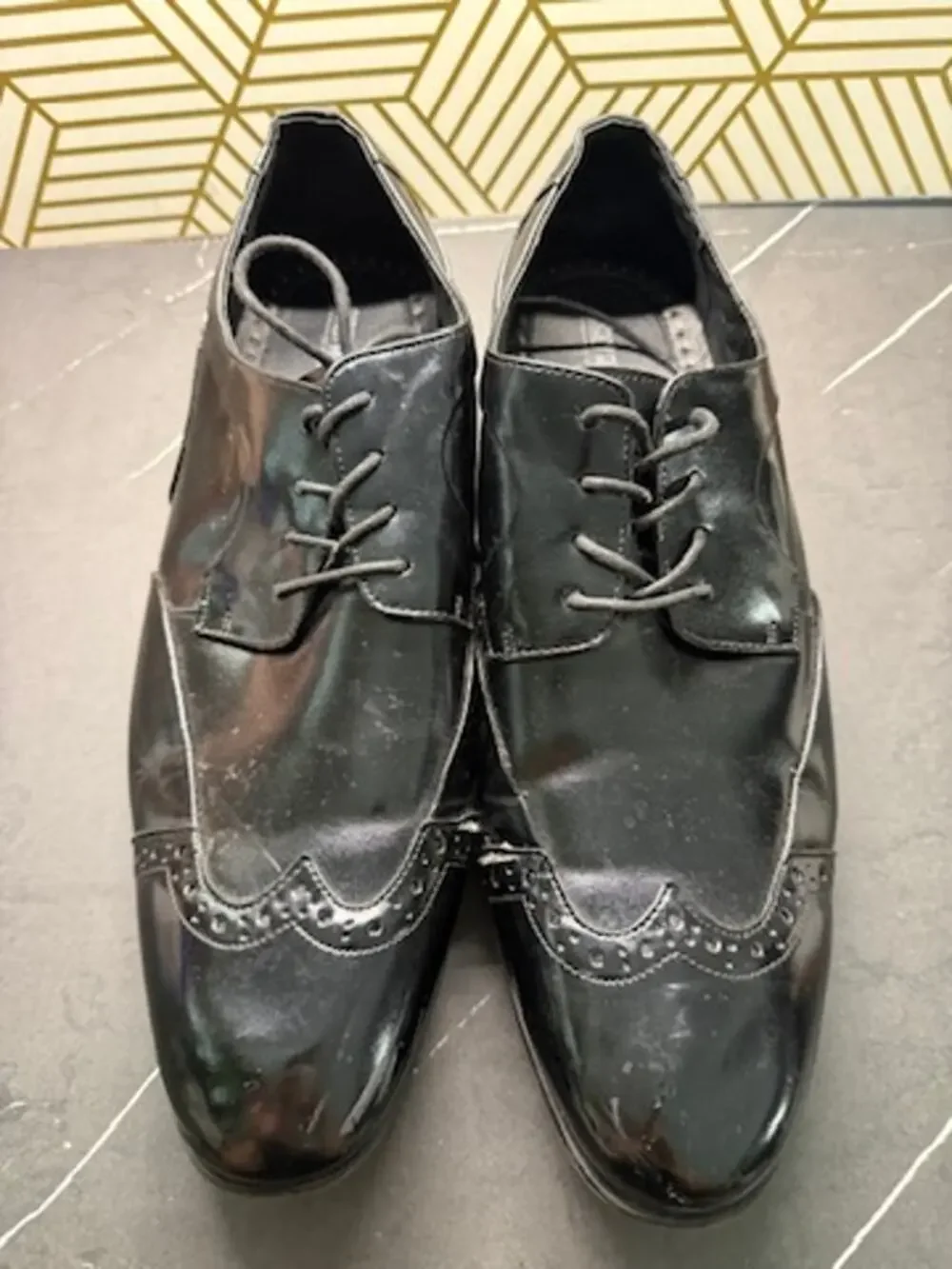 Stacy Adams Men's Black Leather Oxford Dress Shoe | Size 14